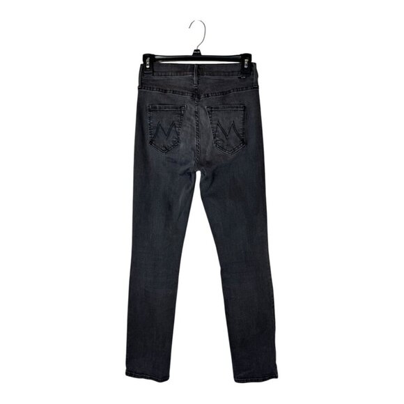 Mother Jeans Women 25 Washed Black Gray Mid Rise‎ Dazzler Lighting Up Lanterns - Picture 3 of 13